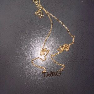 Gold Delta Gamma “DeltaG” Necklace